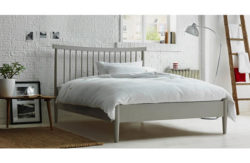 Heart of House Dorset Kingsize Bed Frame with Mattress-Putty